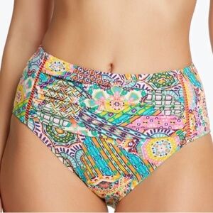 NWT Bleu Rod Beattie Seriously Sunny High Waist Bikini Bottom